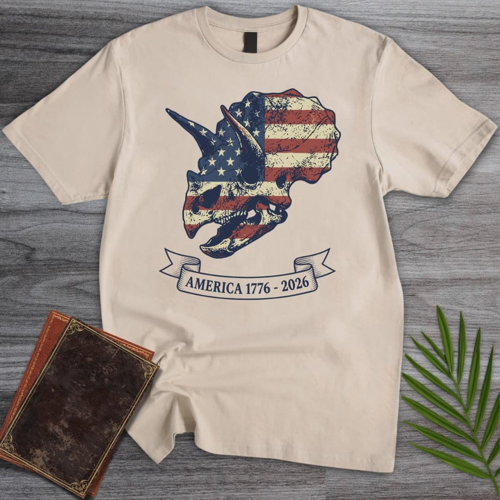 Triceratops Skull Americas 250th T-Shirt