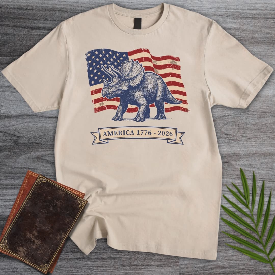 Vintage Triceratops Americas 250th T-Shirt