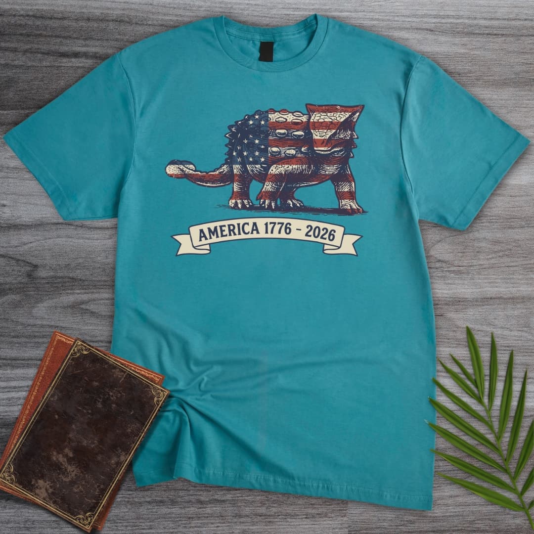 Armored Dinosaur Americas 250th T-Shirt