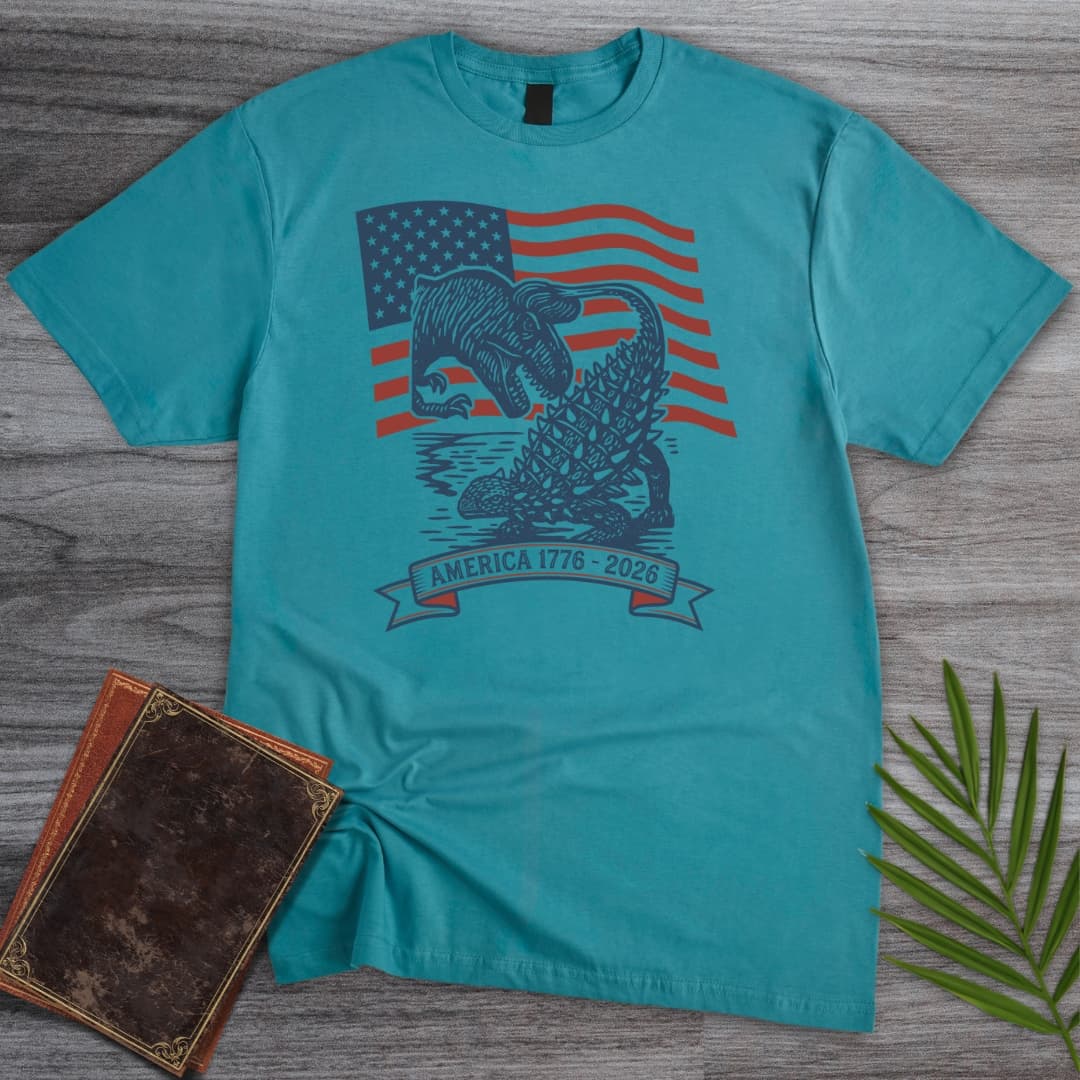 Dinosaur Battle Americas 250th T-Shirt