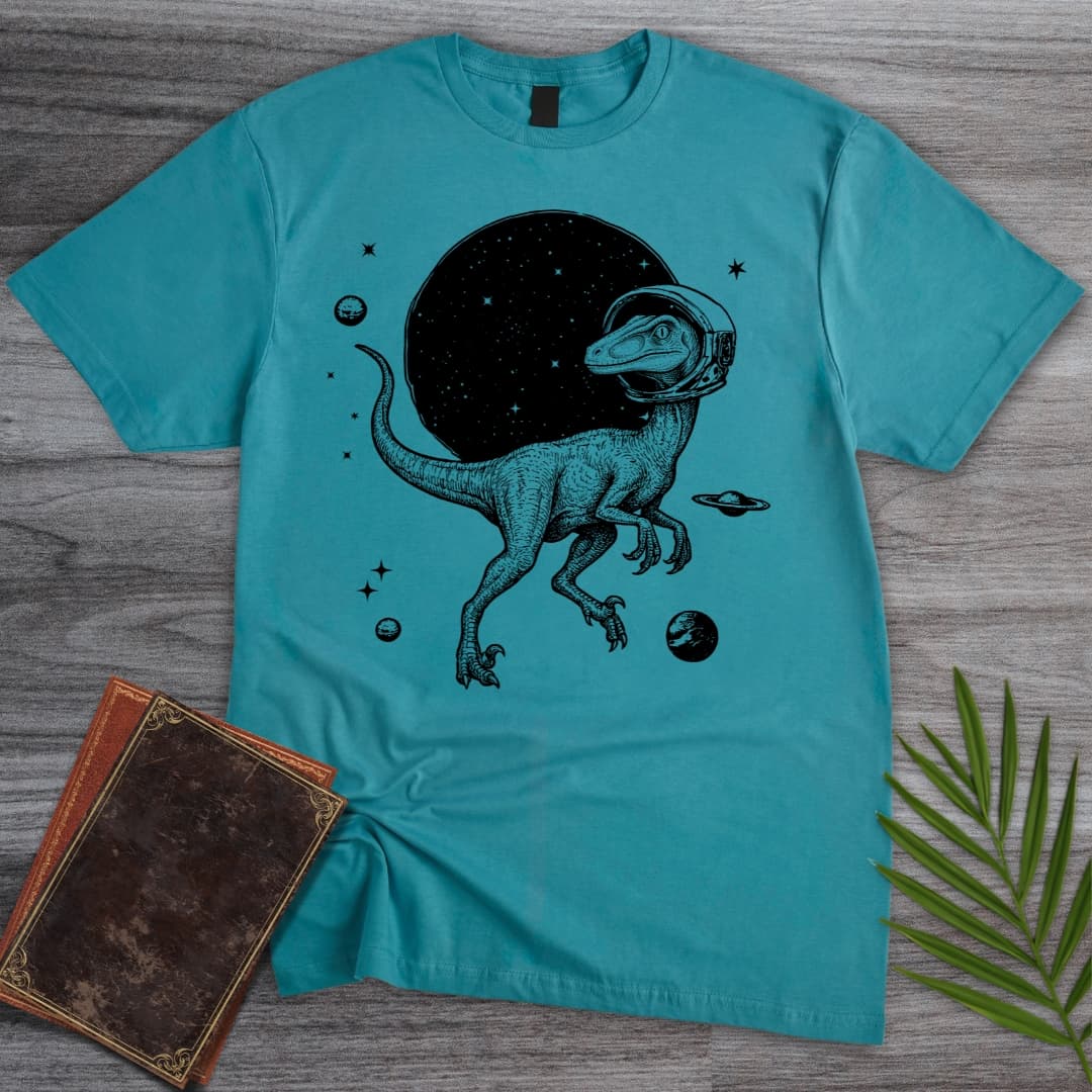 Intelligent Troodon in Space T-Shirt