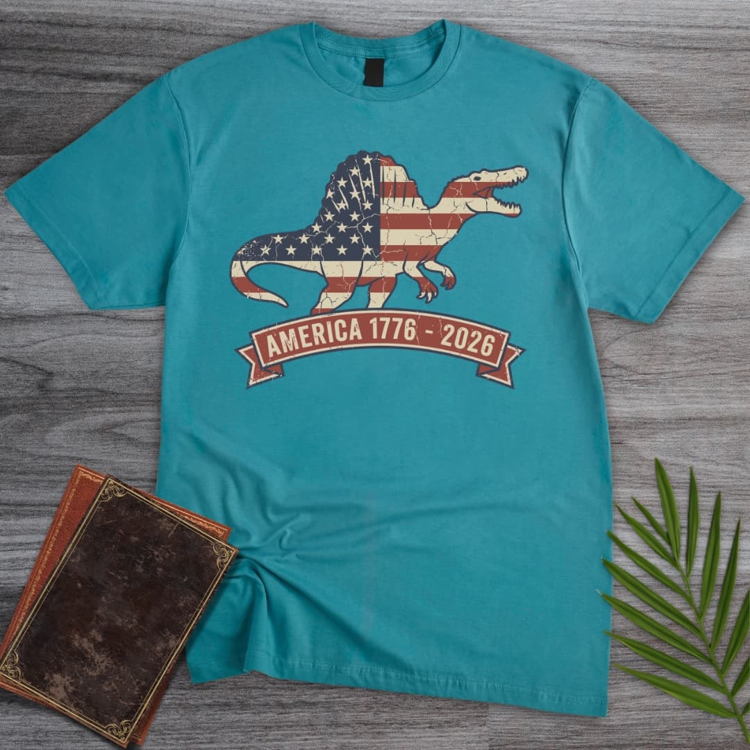 Patriotic Spinosaurus Americas 250th T-Shirt