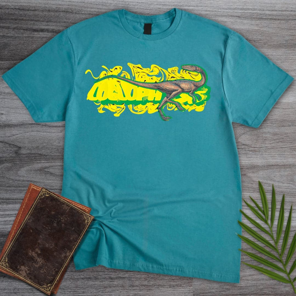 Triassic Melt Coelophysis Green T-Shirt
