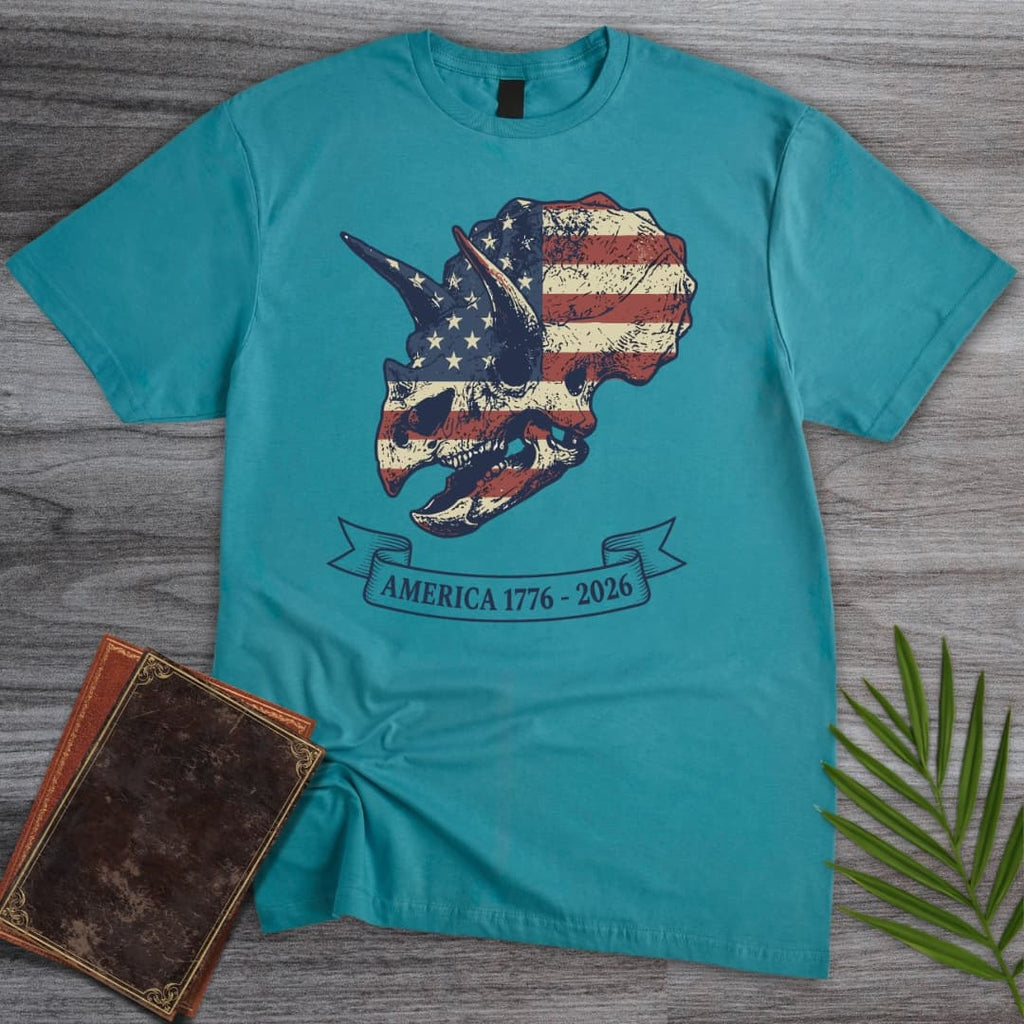 Triceratops Skull Americas 250th T-Shirt