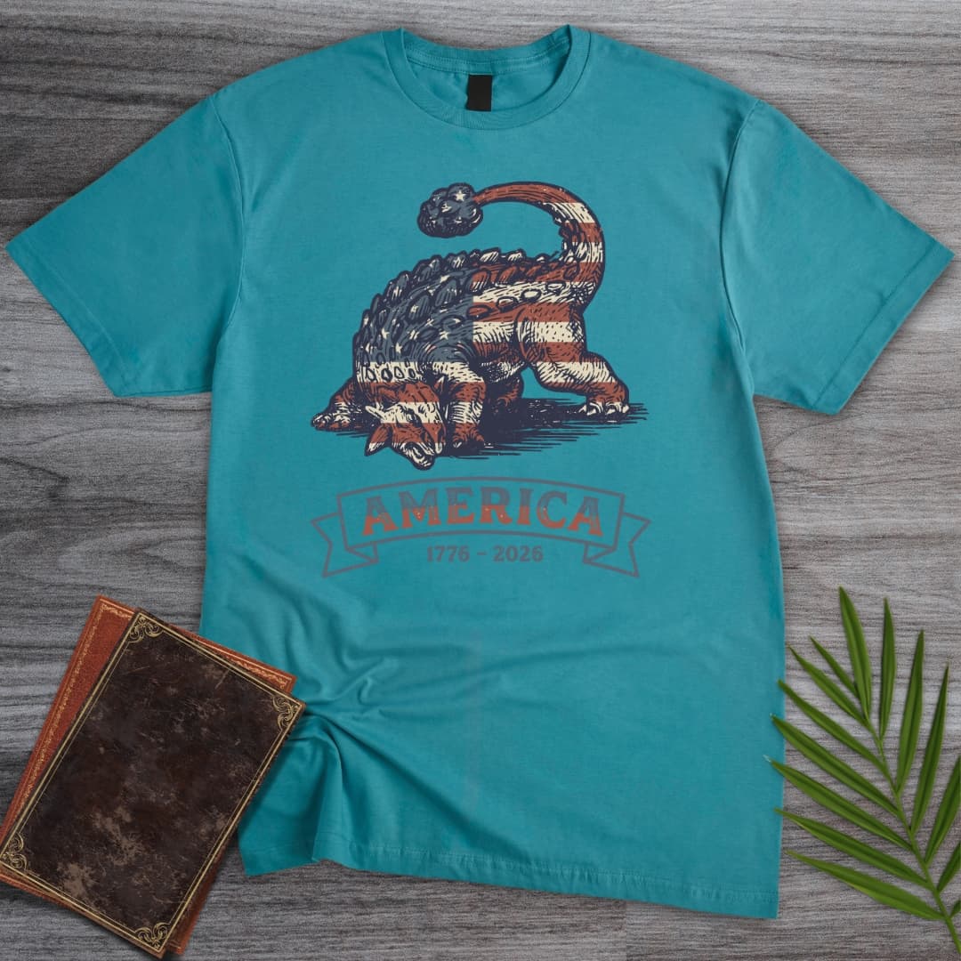 Vintage Ankylosaurus Americas 250th T-Shirt
