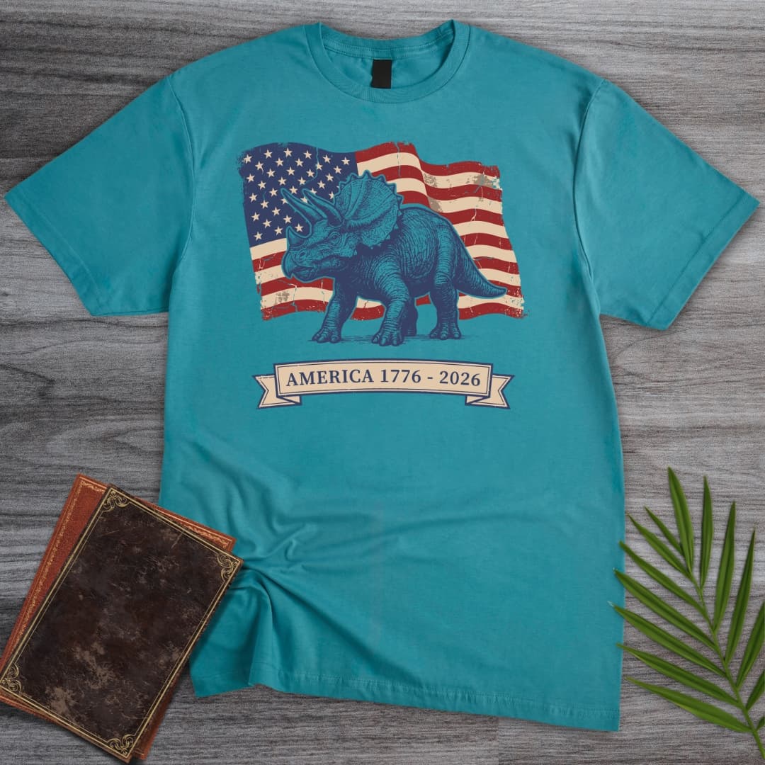 Vintage Triceratops Americas 250th T-Shirt