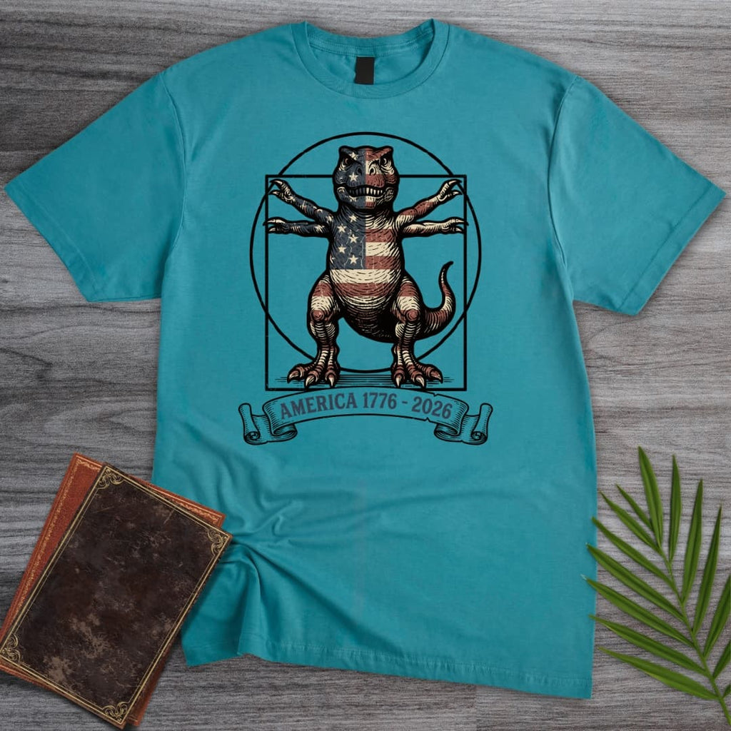 Vitruvian T-Rex Americas 250th T-Shirt