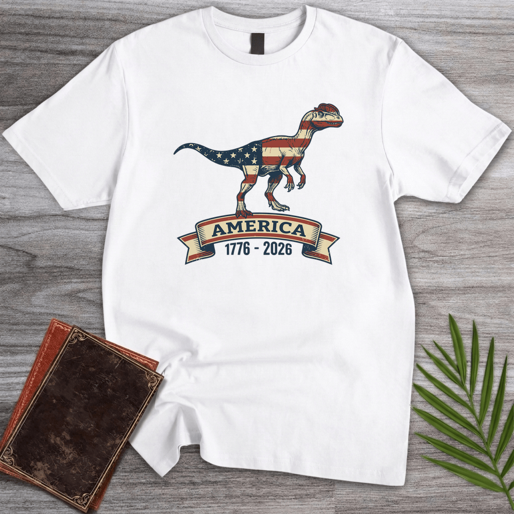 Americas 250th Star-Spangled Dilophosaurus T-Shirt