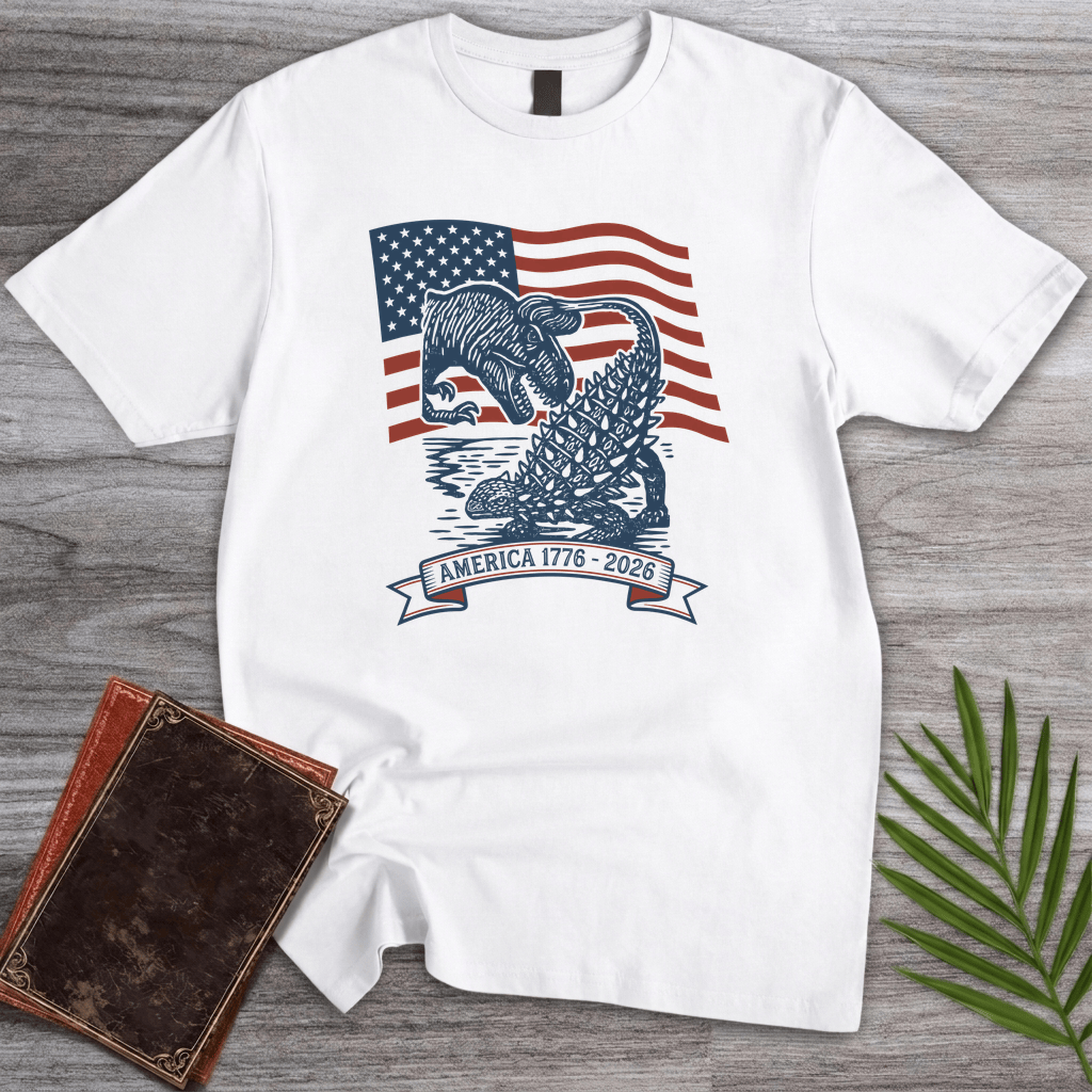 Dinosaur Battle Americas 250th T-Shirt