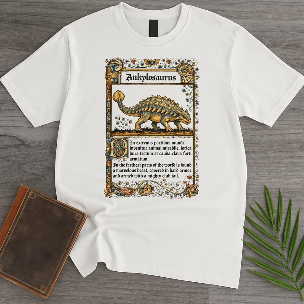 Medieval Bestiary Ankylosaurus T-Shirt