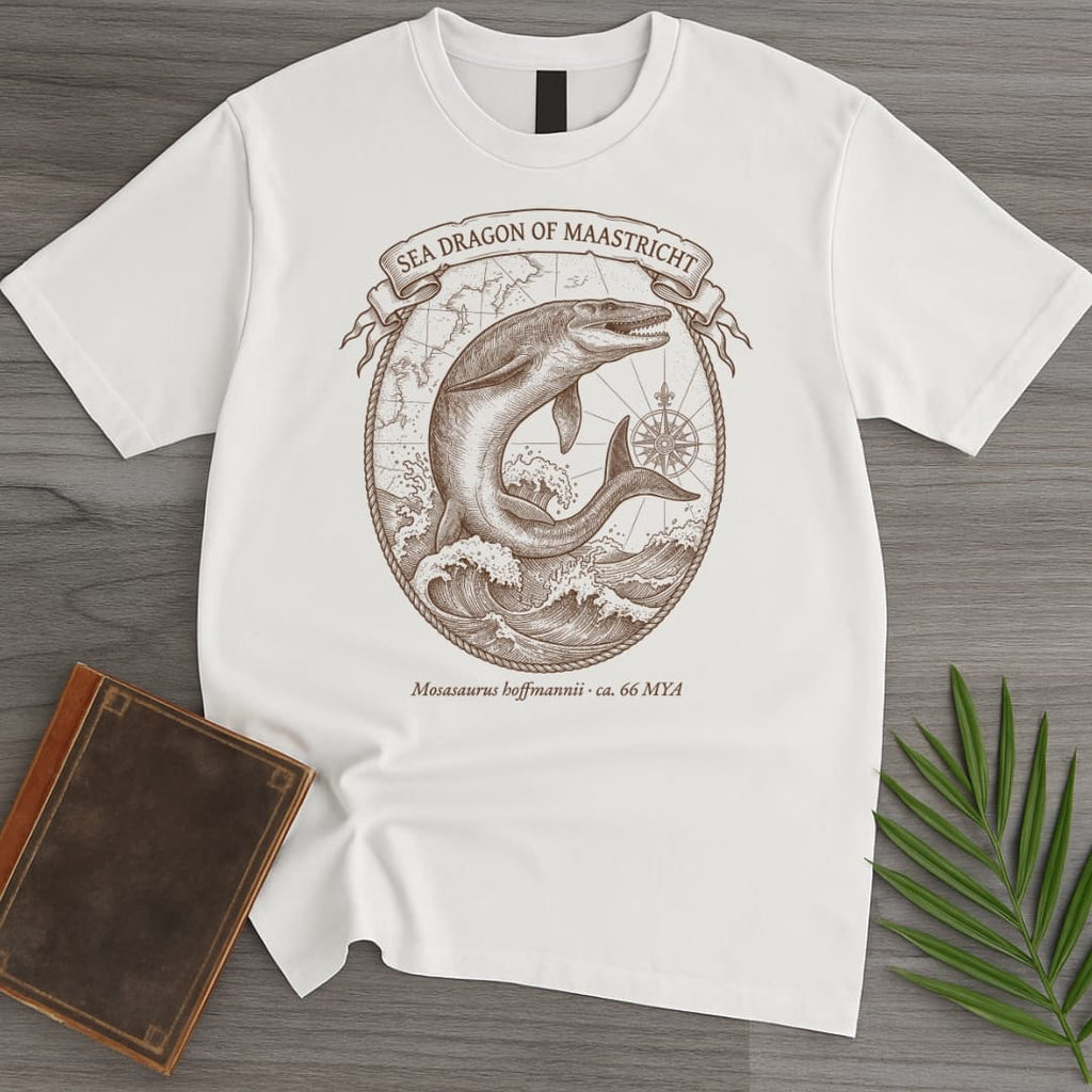Mosasaurus Scrimshaw Breaching T-Shirt