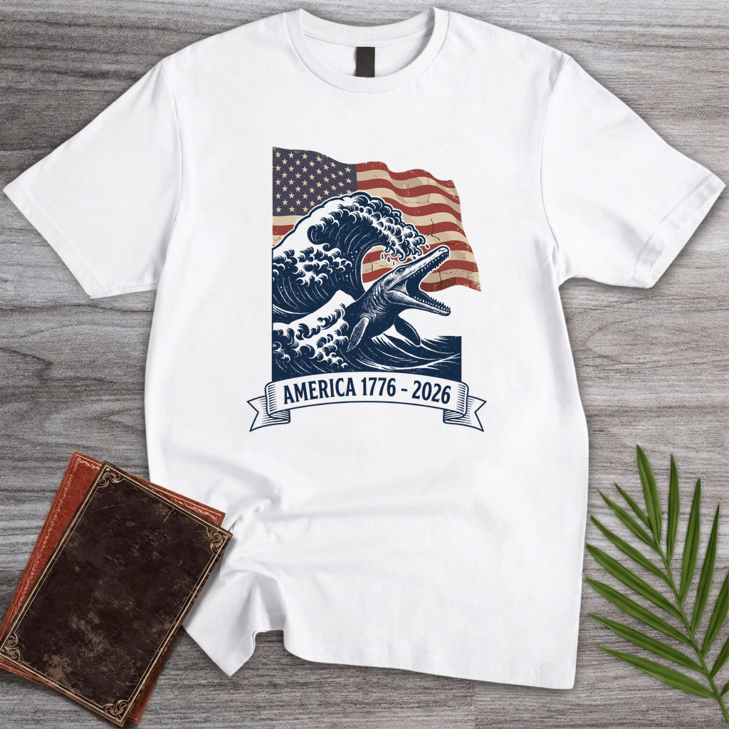 Patriotic Mosasaur Americas 250th T-Shirt