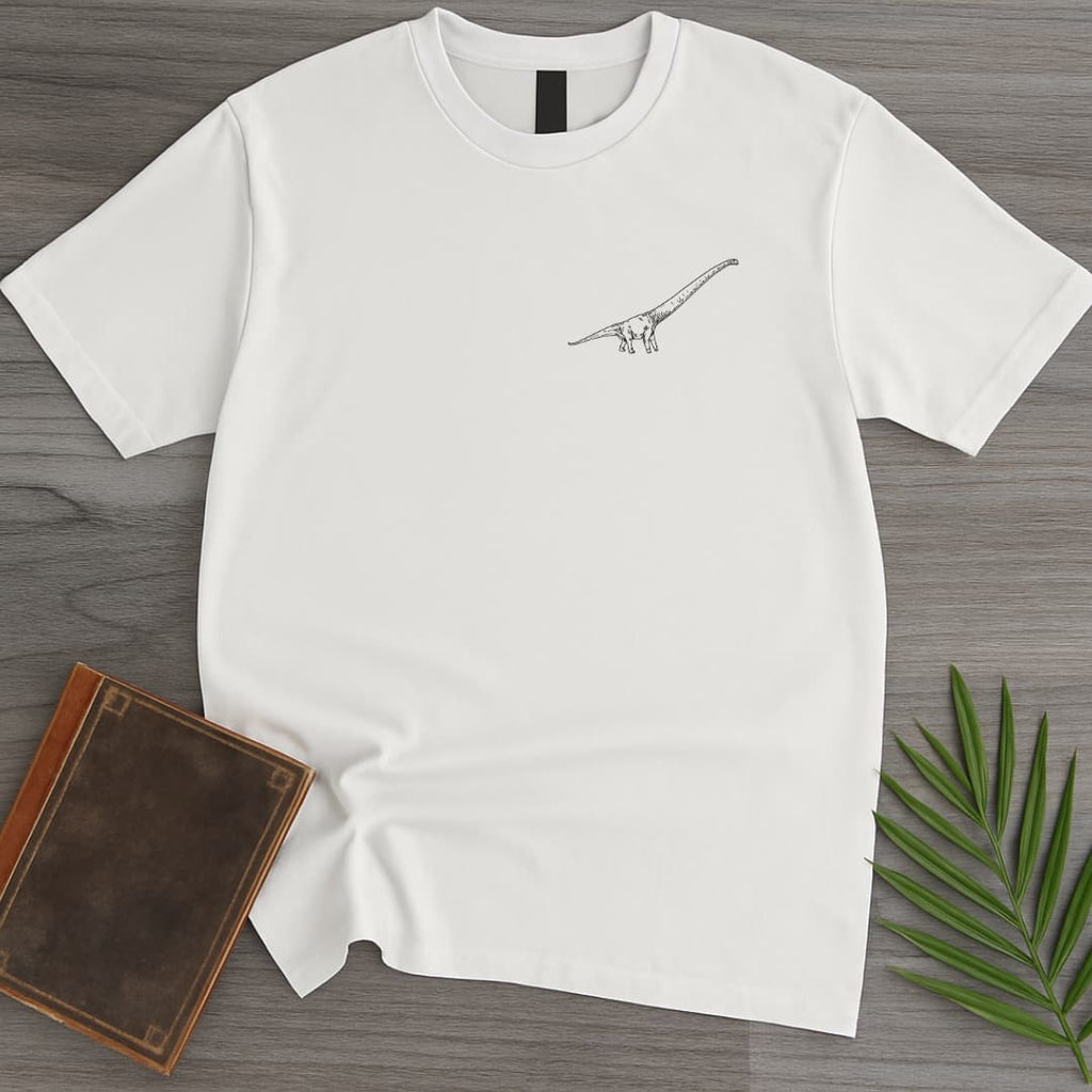 Simple Mamenchisaurus Lineart T-Shirt