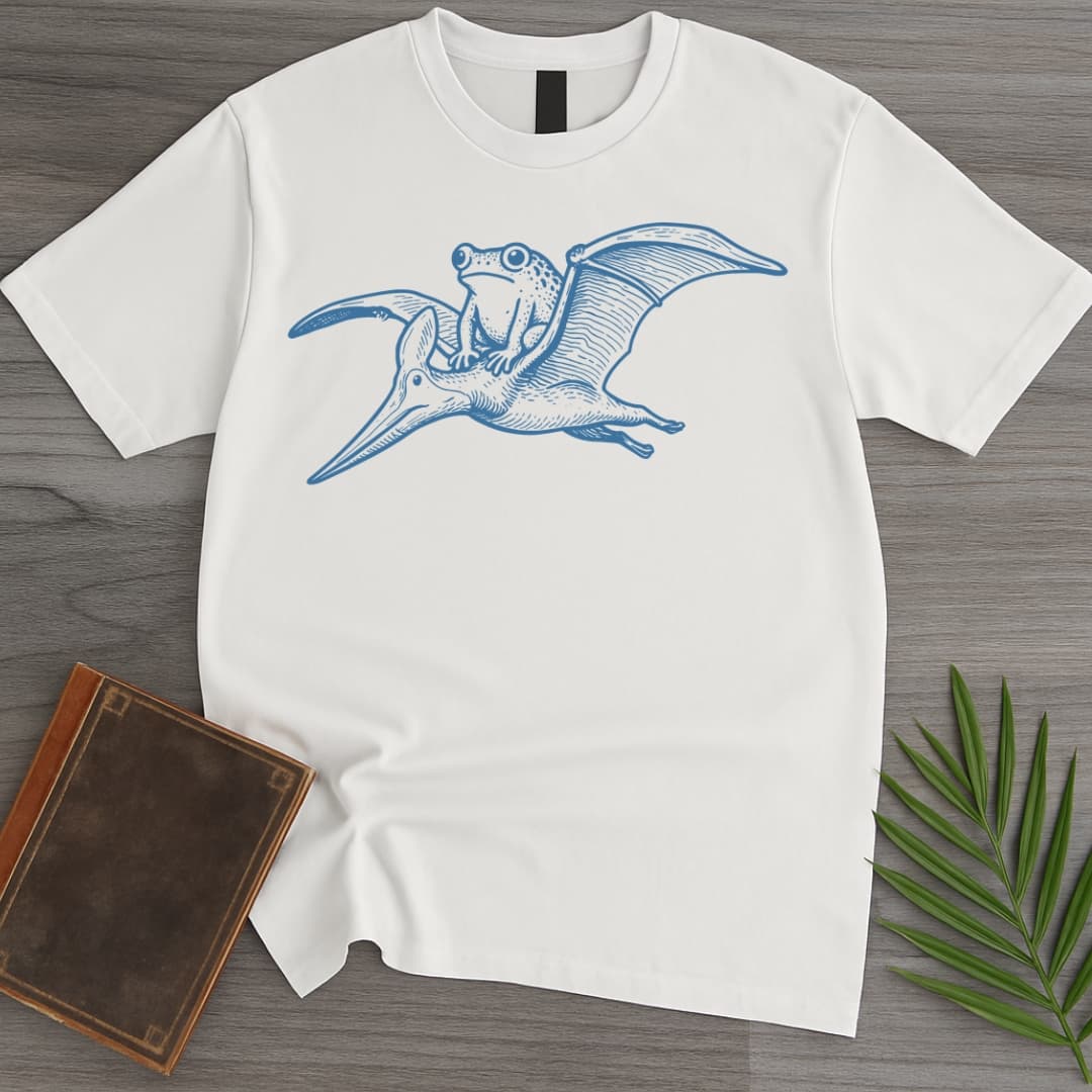 Tetydraco: Prehistoric Flying Frog T-Shirt