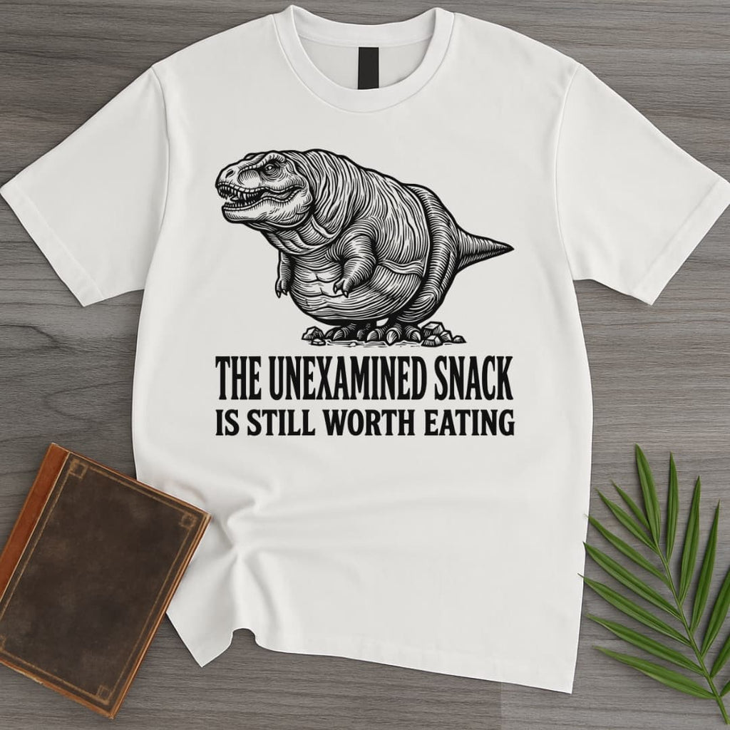 The Unexamined Snack: T.rex T-Shirt
