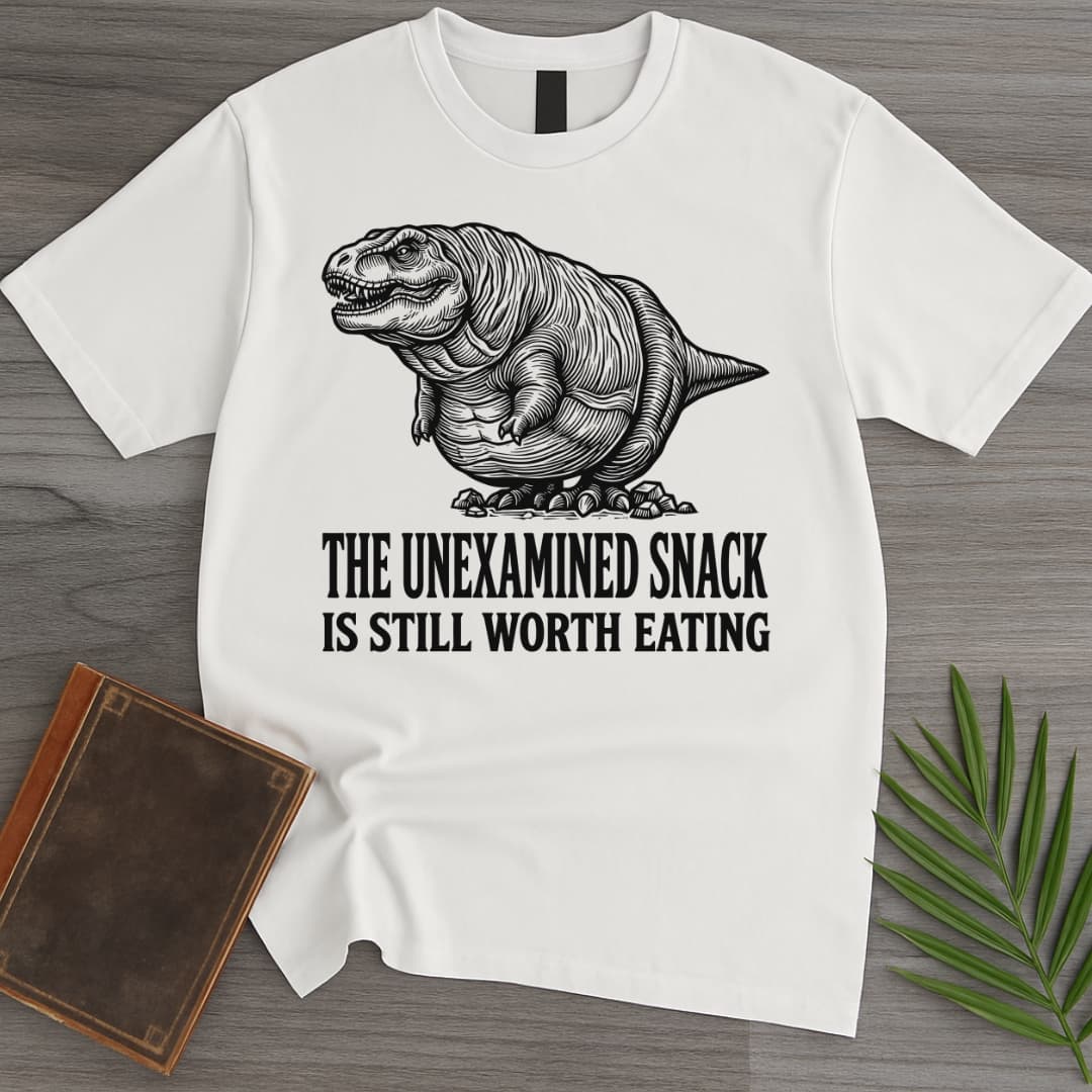 The Unexamined Snack: T.rex T-Shirt
