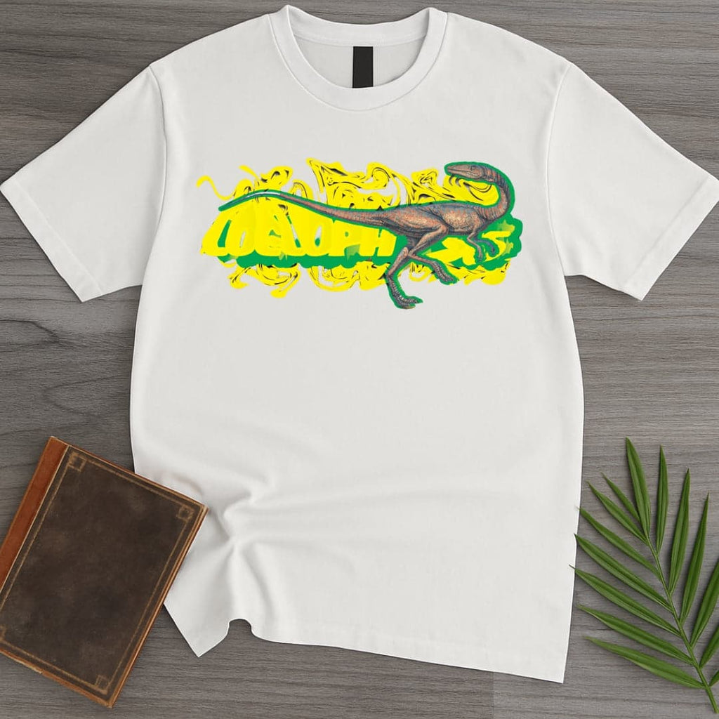 Triassic Melt Coelophysis Green T-Shirt