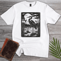 Vintage Blue Heron Moon T-Shirt