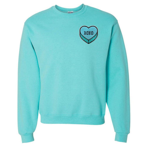'XOXO Candy Heart' Chenille Letter Patch Crewneck product image 2